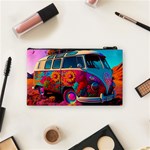 Ai Generated Beetle Volkswagen Bug Car Bus Cosmetic Bag (Small) Back