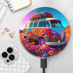 Ai Generated Beetle Volkswagen Bug Car Bus Wireless Fast Charger(white) by danenraven