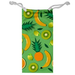 Fruit Tropical Pattern Design Art Pattern Jewelry Bag by Ravend