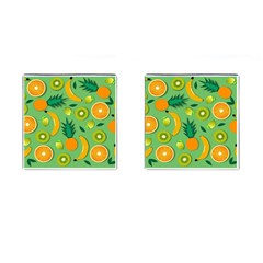 Fruit Tropical Pattern Design Art Pattern Cufflinks (square) by Ravend