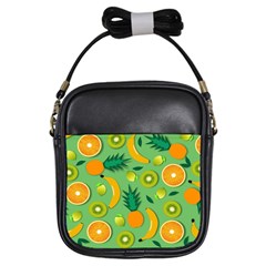 Fruit Tropical Pattern Design Art Pattern Girls Sling Bag by Ravend