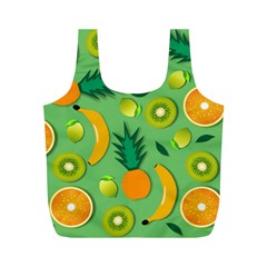 Fruit Tropical Pattern Design Art Pattern Full Print Recycle Bag (m) by Ravend