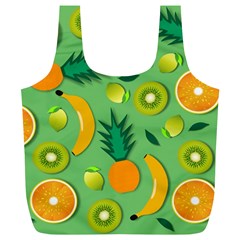 Fruit Tropical Pattern Design Art Pattern Full Print Recycle Bag (xl) by Ravend