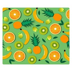 Fruit Tropical Pattern Design Art Pattern Premium Plush Fleece Blanket (small) by Ravend