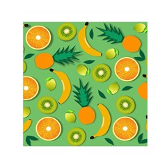 Fruit Tropical Pattern Design Art Pattern Square Satin Scarf (30  X 30 ) by Ravend