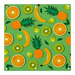 Fruit Tropical Pattern Design Art Pattern Banner And Sign 3  X 3  by Ravend