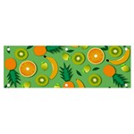 Fruit Tropical Pattern Design Art Pattern Banner and Sign 6  x 2  Front