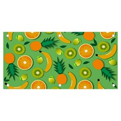 Fruit Tropical Pattern Design Art Pattern Banner And Sign 6  X 3  by Ravend