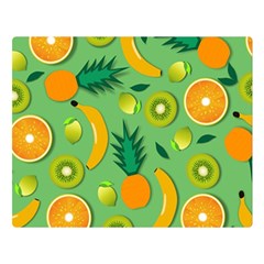 Fruit Tropical Pattern Design Art Pattern One Side Premium Plush Fleece Blanket (large) by Ravend