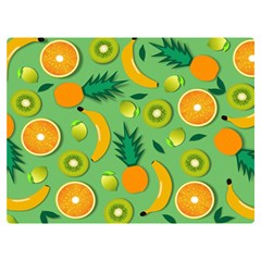 Fruit Tropical Pattern Design Art Pattern One Side Premium Plush Fleece Blanket (extra Small)