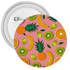 Fruits Tropical Pattern Design Art 3  Buttons by Ravend