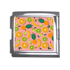 Fruits Tropical Pattern Design Art Mega Link Italian Charm (18mm) by Ravend