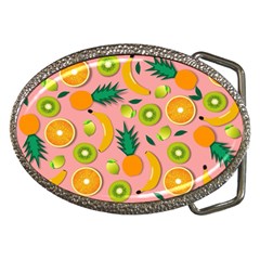 Fruits Tropical Pattern Design Art Belt Buckles by Ravend