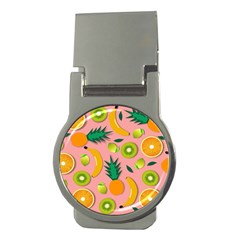 Fruits Tropical Pattern Design Art Money Clips (round)  by Ravend