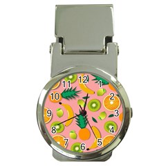 Fruits Tropical Pattern Design Art Money Clip Watches by Ravend