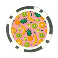 Fruits Tropical Pattern Design Art Poker Chip Card Guard by Ravend