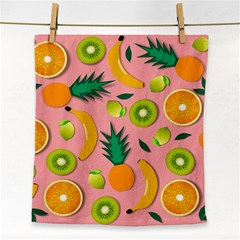 Fruits Tropical Pattern Design Art Face Towel by Ravend