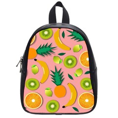 Fruits Tropical Pattern Design Art School Bag (small) by Ravend