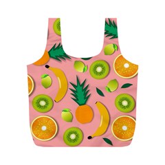 Fruits Tropical Pattern Design Art Full Print Recycle Bag (m) by Ravend