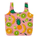 Fruits Tropical Pattern Design Art Full Print Recycle Bag (L) Back