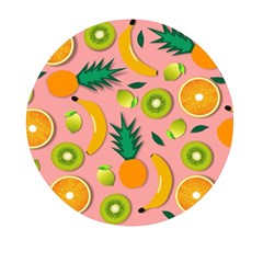 Fruits Tropical Pattern Design Art Mini Round Pill Box (pack Of 5)