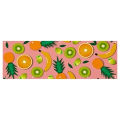 Fruits Tropical Pattern Design Art Banner And Sign 12  X 4 