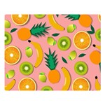 Fruits Tropical Pattern Design Art One Side Premium Plush Fleece Blanket (Large) 80 x60  Blanket Front