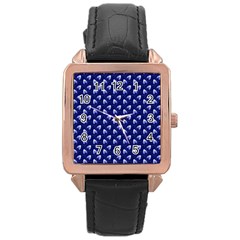 Into The Forest Rose Gold Leather Watch 