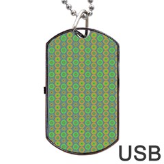 Geometry Dog Tag Usb Flash (one Side) by Sparkle