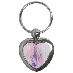 Conceptual Abstract Hand Painting  Key Chain (heart)