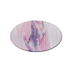 Conceptual Abstract Hand Painting  Sticker (oval) by MariDein