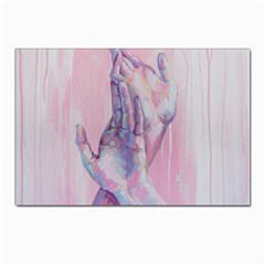 Conceptual Abstract Hand Painting  Postcard 4 x 6  (pkg Of 10) by MariDein