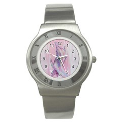 Conceptual Abstract Hand Painting  Stainless Steel Watch by MariDein