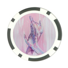 Conceptual Abstract Hand Painting  Poker Chip Card Guard by MariDein