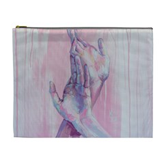 Conceptual Abstract Hand Painting  Cosmetic Bag (xl) by MariDein