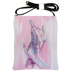 Conceptual Abstract Hand Painting  Shoulder Sling Bag