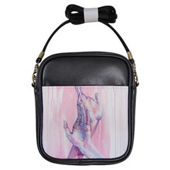 Conceptual Abstract Hand Painting  Girls Sling Bag by MariDein