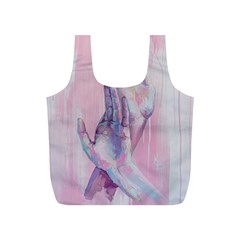 Conceptual Abstract Hand Painting  Full Print Recycle Bag (s) by MariDein