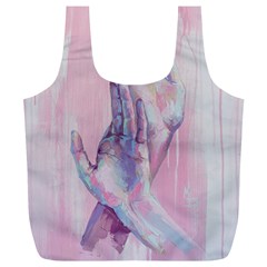 Conceptual Abstract Hand Painting  Full Print Recycle Bag (xl) by MariDein