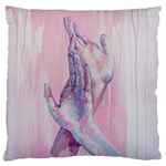 Conceptual abstract hand painting. Standard Premium Plush Fleece Cushion Case (One Side) Front