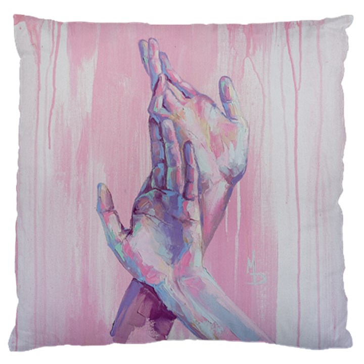 Conceptual abstract hand painting. Standard Premium Plush Fleece Cushion Case (One Side)