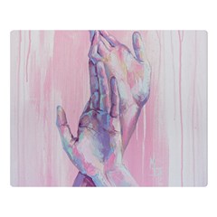 Conceptual Abstract Hand Painting  Premium Plush Fleece Blanket (large) by MariDein