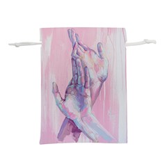 Conceptual Abstract Hand Painting  Lightweight Drawstring Pouch (l) by MariDein