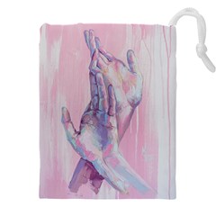 Conceptual Abstract Hand Painting  Drawstring Pouch (5xl) by MariDein