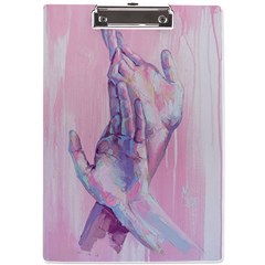 Conceptual Abstract Hand Painting  A4 Acrylic Clipboard by MariDein