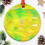 Colorful Multicolored Maximalist Abstract Design Ornament (Round) Front