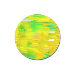 Colorful Multicolored Maximalist Abstract Design Magnet 3  (round) by dflcprintsclothing