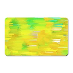 Colorful Multicolored Maximalist Abstract Design Magnet (rectangular) by dflcprintsclothing