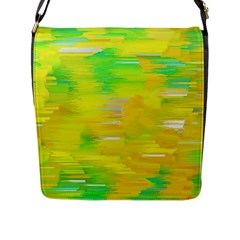 Colorful Multicolored Maximalist Abstract Design Flap Closure Messenger Bag (l) by dflcprintsclothing