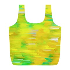 Colorful Multicolored Maximalist Abstract Design Full Print Recycle Bag (l)